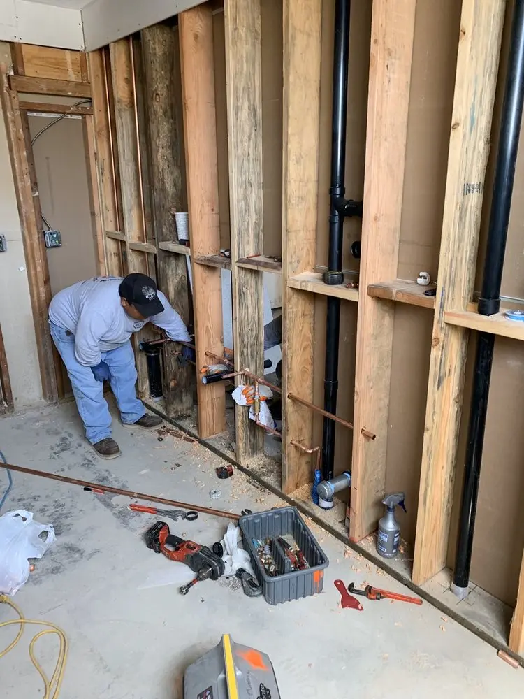 Commercial rough-in plumbing for Gas Line Repair in Roxbury